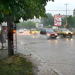 Roofs Collapse in Flooded Sofia