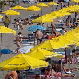 Burgas Beach "First" with Free Parasols