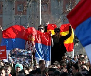 Belgrade Stages National Protest over Kosovo's Independence