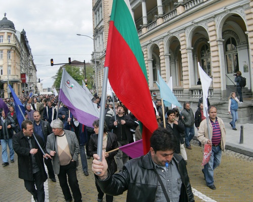 Bulgaria 500 Kremikovtzi Workers on Protest over Pending Layoffs: 500 Kremikovtzi Workers on Protest over Pending Layoffs
