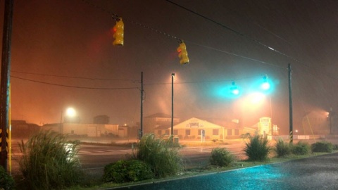 Bulgaria: Hurricane Irene Hits North Carolina Coast