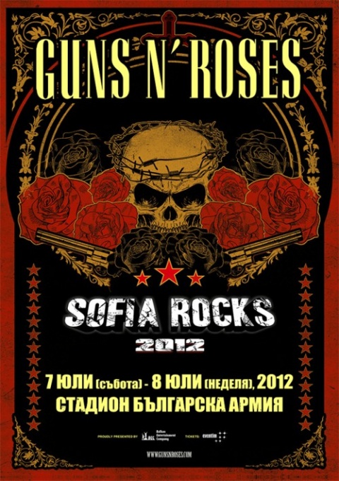 Bulgaria: Bulgaria’s Sofia to Welcome Guns N’ Roses on July 8