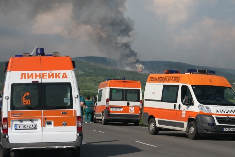 Bulgaria: Bulgarian Interior, Defense Chiefs Disembark at Blasted Ammo Site