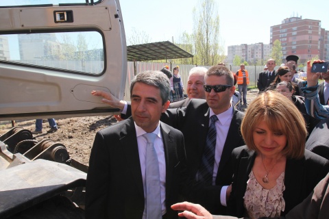 Bulgaria: President Plevneliev Attends Sod-Turning Ceremony for Sofia Subway Section