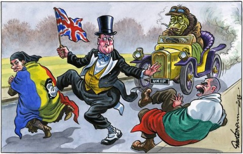 British Independent Dedicates Daily Cartoon to Bulgarian Migrants: British Independent Dedicates Daily Cartoon to Bulgarian Migrants