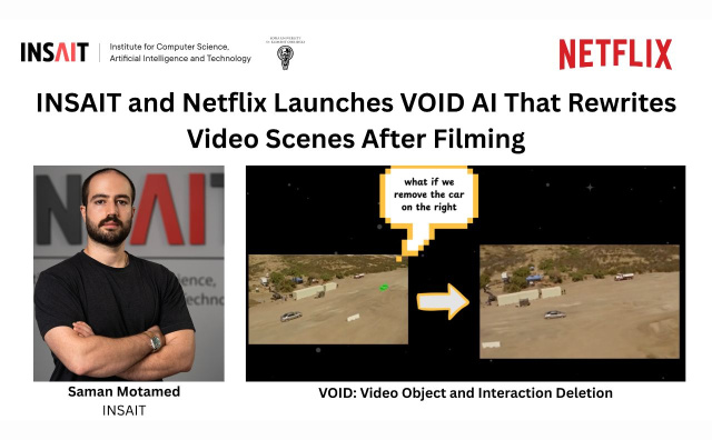 Bulgaria: Bulgaria’s INSAIT Teams Up with Netflix on AI Tool That Removes Objects and Rebuilds Reality